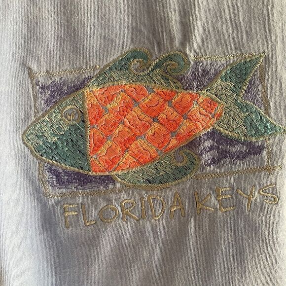 Adults Medium light blue Florida Keys Tshirt - Picture 4 of 7